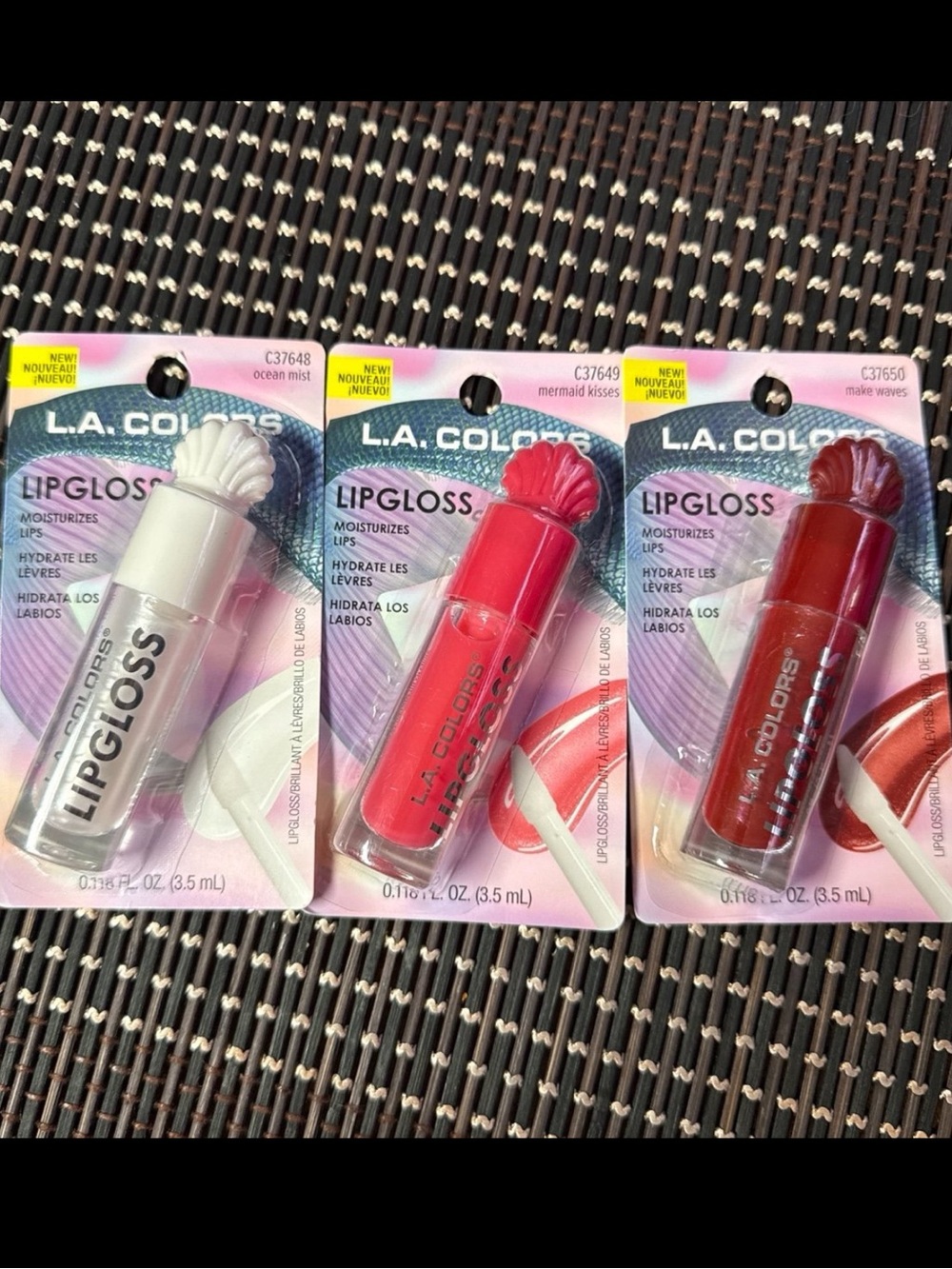 🐚🐚 L.A. COLORS Aquati Glam Lip Gloss Set 🐚🐚